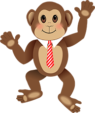 Monkey with Tie